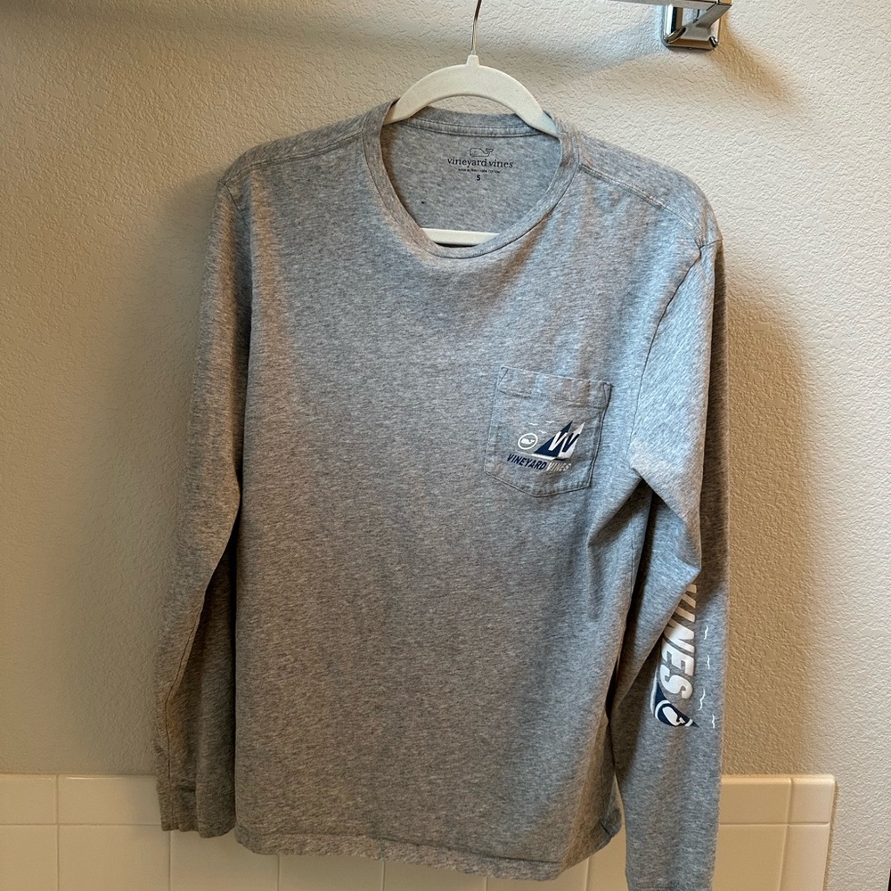Vineyard Vines Gray Long Sleeve Tee